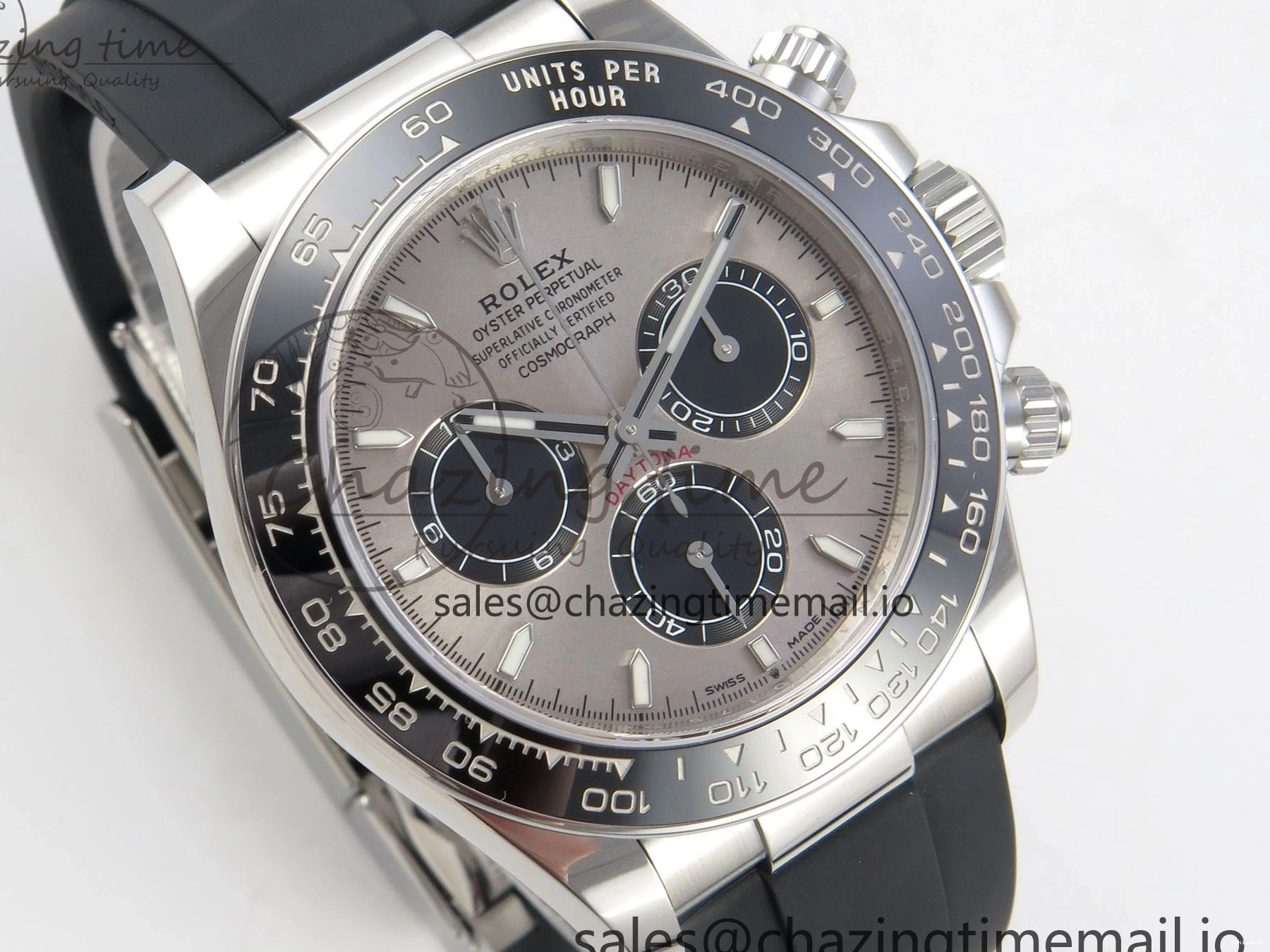 (Weighted) VS4131 V2 Dial Oysterflex 1:1 Strap Edition Black 126519 Daytona Gray on Best VSF 0515